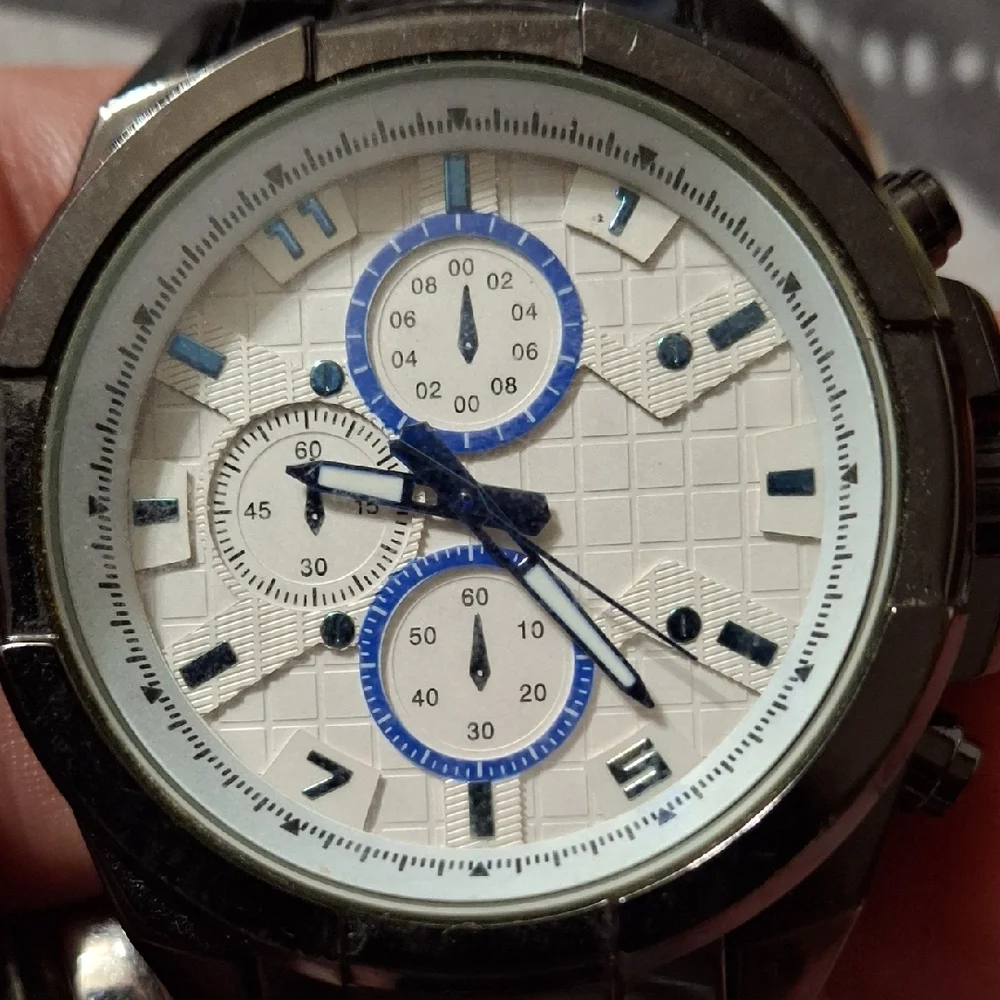 Silver Chronograph Men's Watch